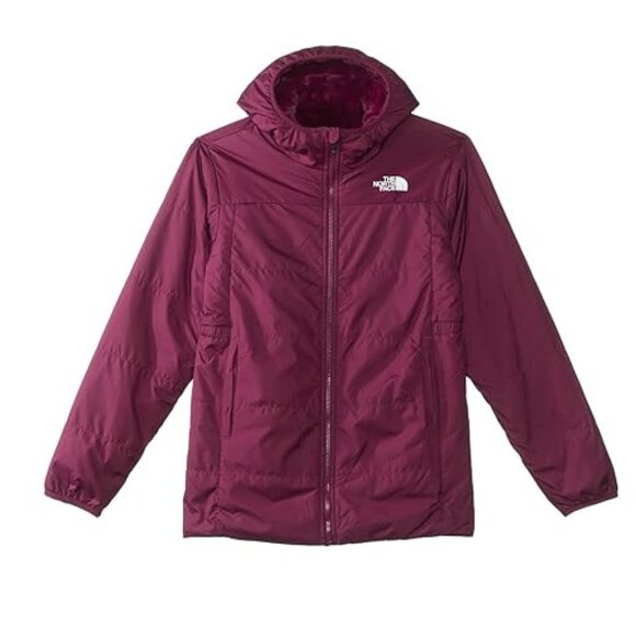 The North Face Kids Mossbud Reversible Parka Hooded Jacket Large 12 New $150 - Picture 9 of 17